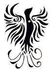 Tribal phoenix for cover by Rolytic