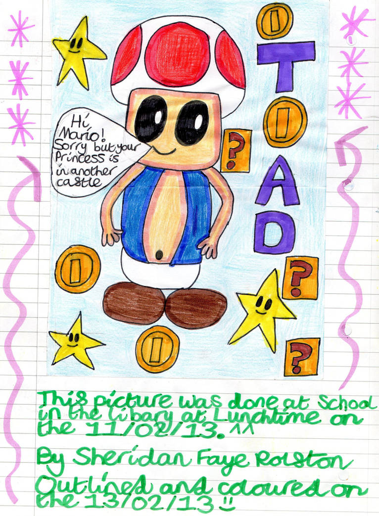 Your Princess is in another Castle - A Toad Doodle by badberry123