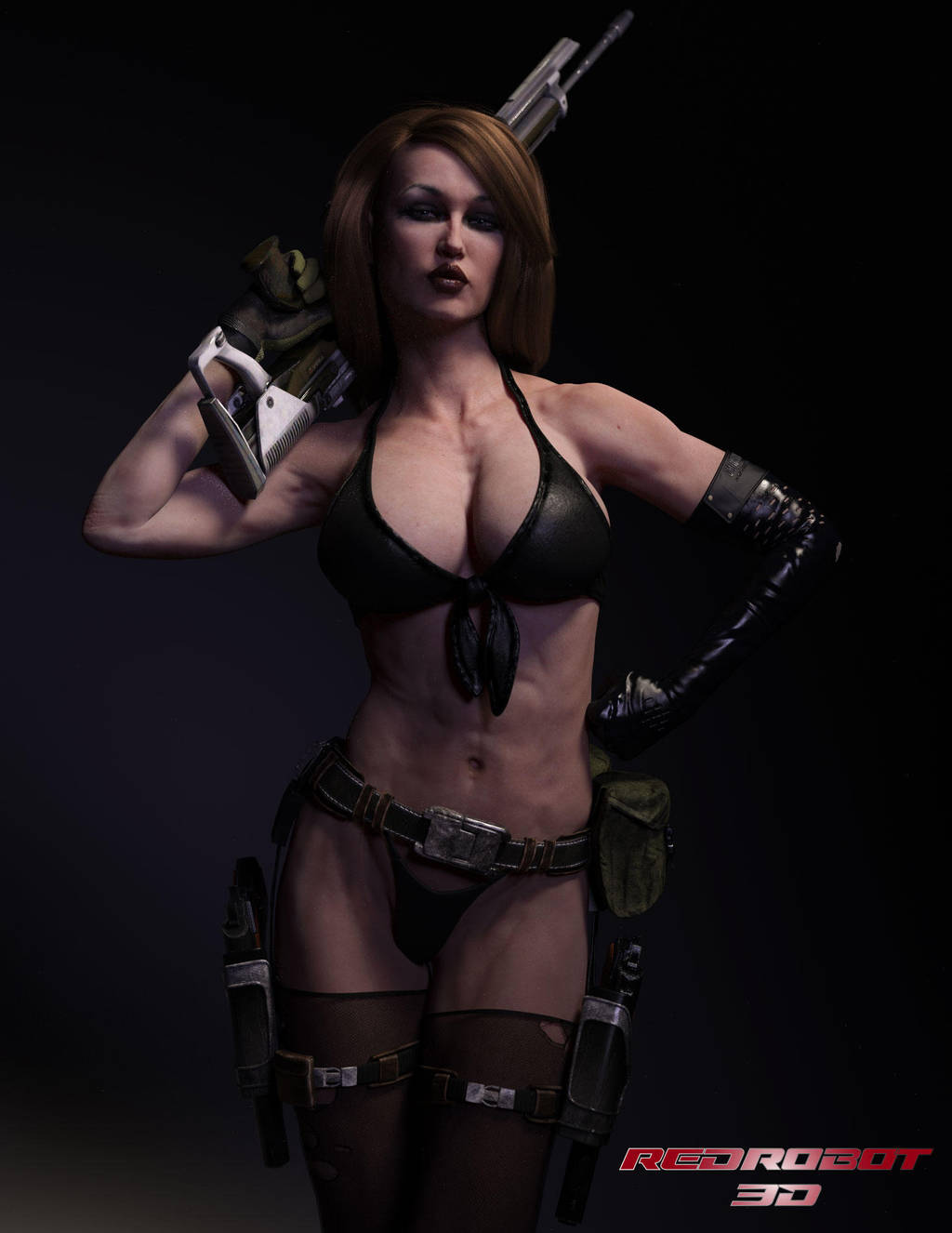 Slient but deadly by Redrobot3D
