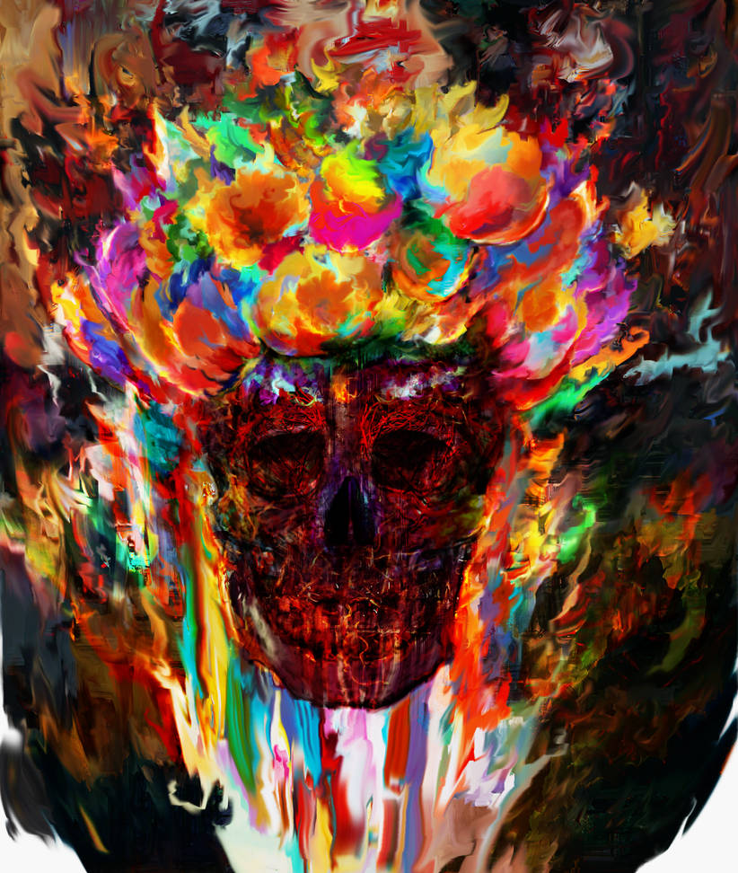 autumn skull by Ururuty