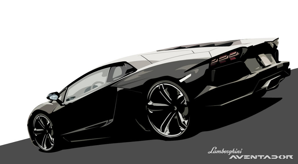 Lamborghini Aventador Vector by LostPr0ph3t