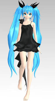 MMD PDA FT Deep Sea Girl Miku Dl by Rin-Chan-Now