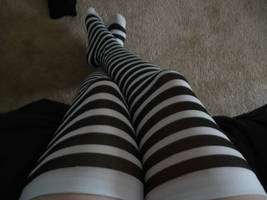 Striped Stockings 3 by JadeJaguarStock