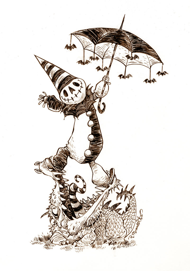 #inktober- October 31st- HAPPY HALLOWEEN! by RobbVision