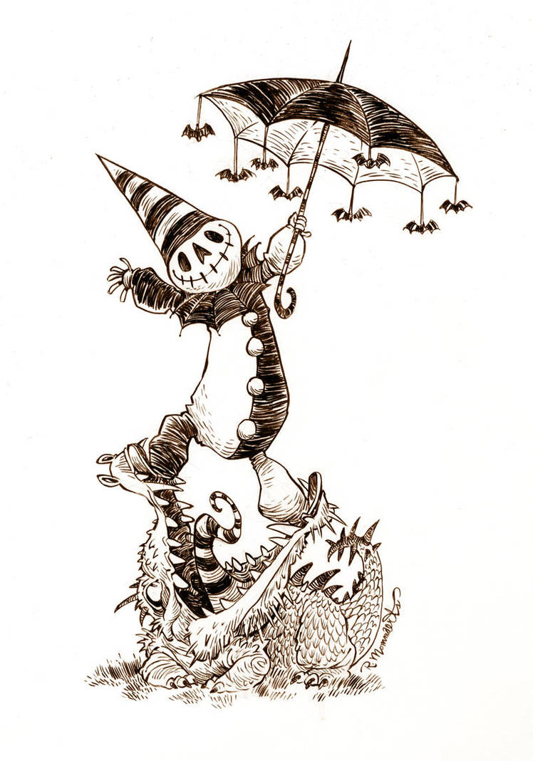 #inktober- October 31st- HAPPY HALLOWEEN! by RobbVision