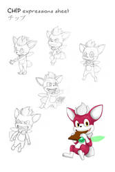 CHIP-expressions sheet by Kyunae