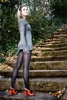 Rachael on the stairs by PhilWinterbourne