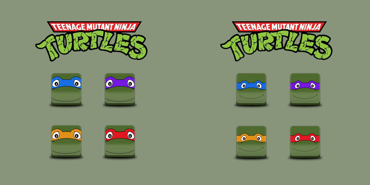 TMNT ST1 HD icons by me by lesa0208 on DeviantArt