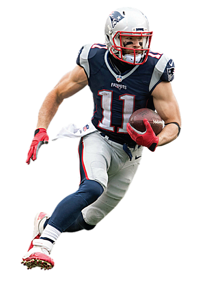 Julian EdelmanNE Patriots (Home Jersey) PNG by