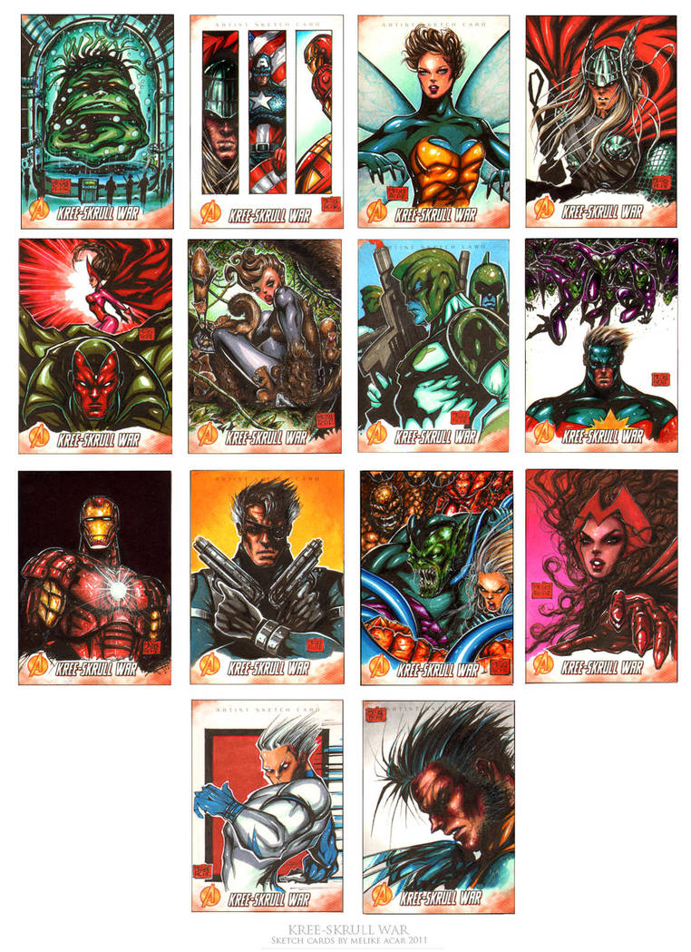 Kree Skrull War set1 by MelikeAcar