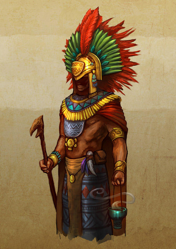 Aztec Priest by 7leipnir on DeviantArt