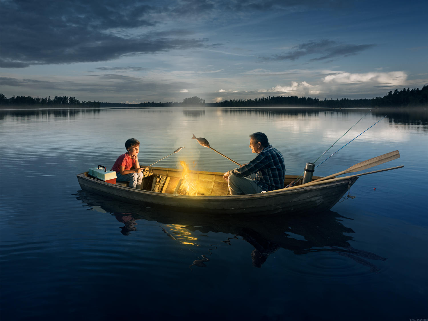 Fishing With Grandpa by alltelleringet