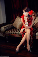 GirlInRedDress01 by Echohowdy