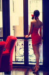 GirlInRedDress07 by Echohowdy