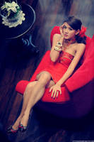 GirlInRedDress08 by Echohowdy