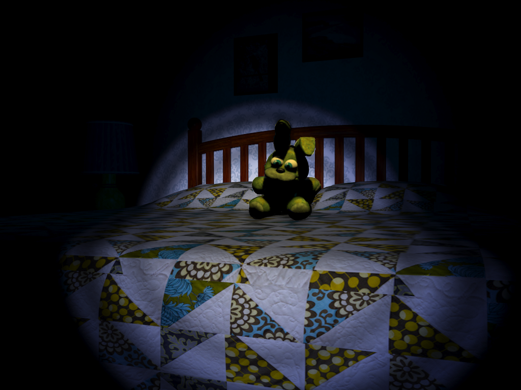 Spring Bonnie Plush On Bed By Corruptedspringtrap On Deviantart