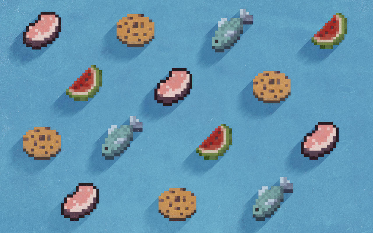 Pattern Food Minecraft by Schulerr