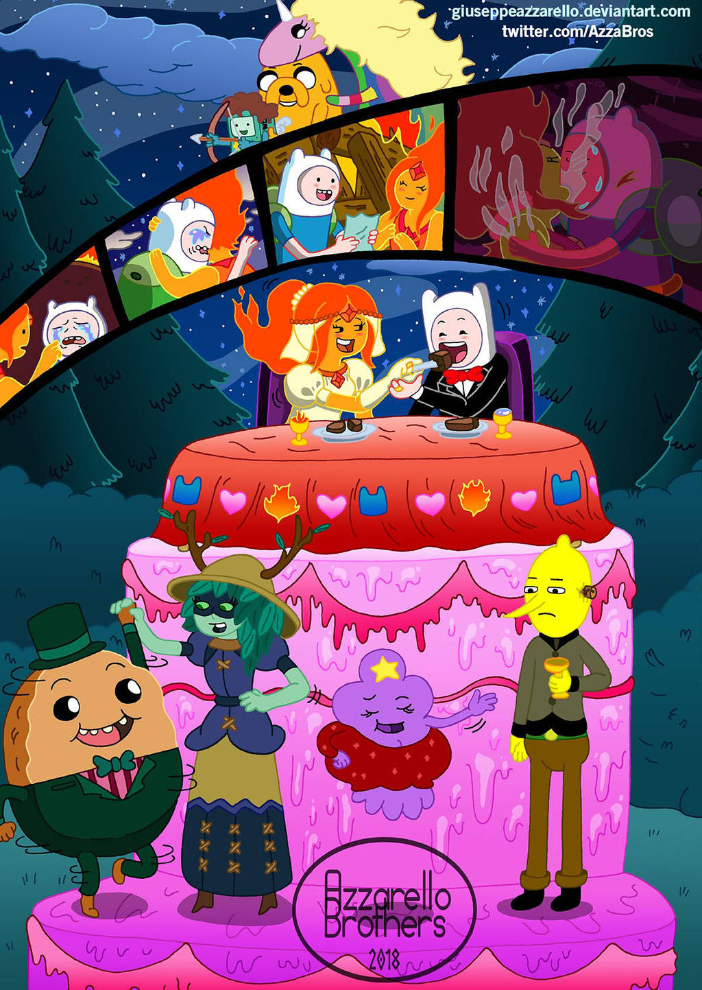 Adventure Time fanart - Finally Married by GiuseppeAzzarello on DeviantArt