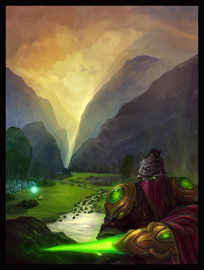 Zeratul in Agria Valley by gizmodus