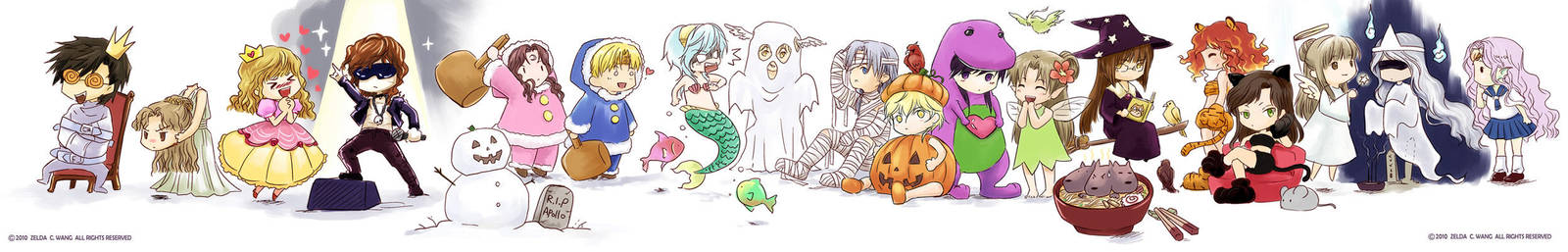 MYth: Trick or Treat line-up by zeldacw MYth: Trick or Treat line-up by zeldacw