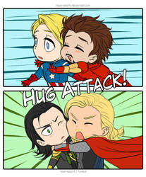 Hug Attack by Vivalski