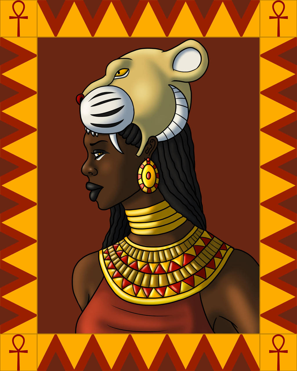 Portrait of Menhit by BrandonScottPilcher on DeviantArt