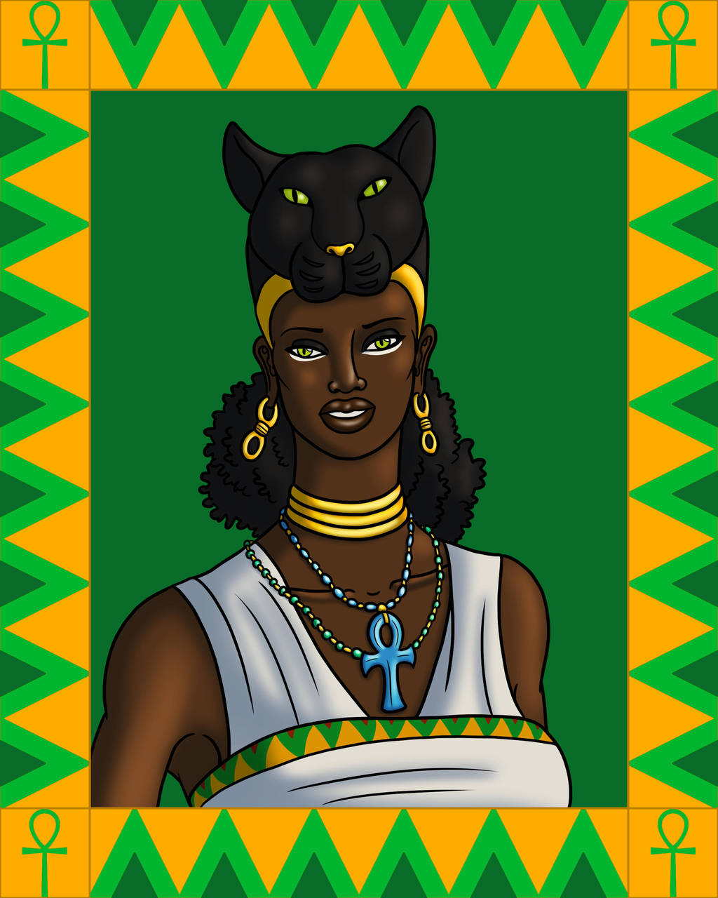 Portrait of Menhit by BrandonScottPilcher on DeviantArt