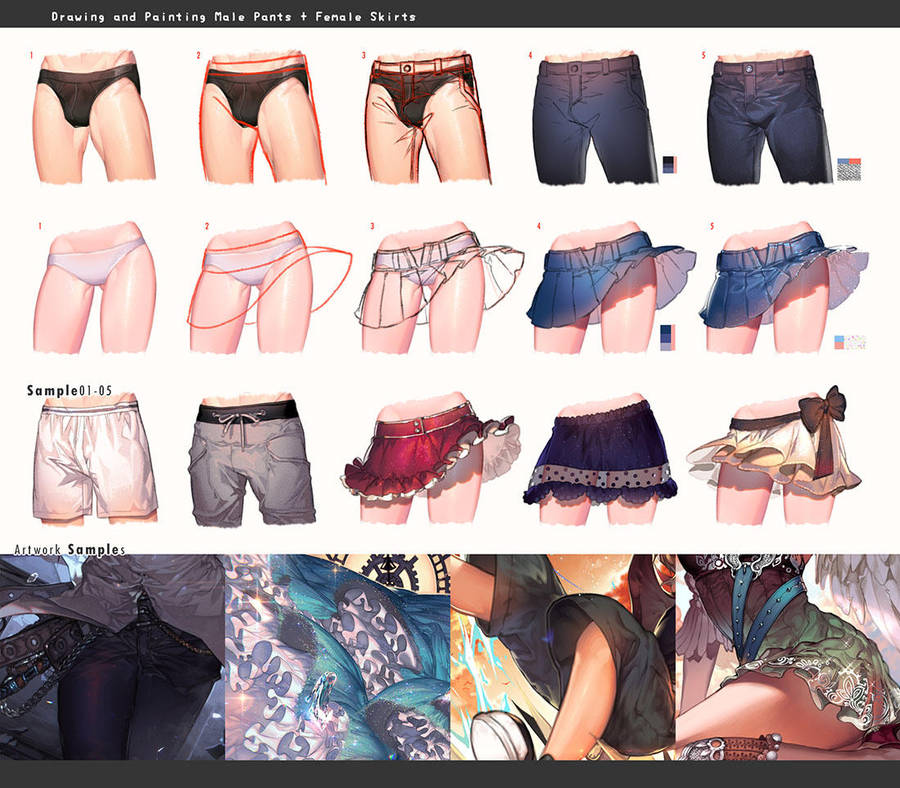 Drawing pants vs skirts by kawacy