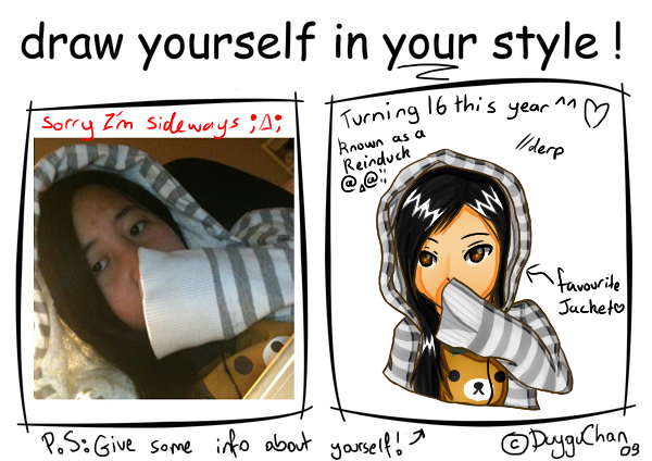 Draw Yourself In Your Style Meme by mantoux3
