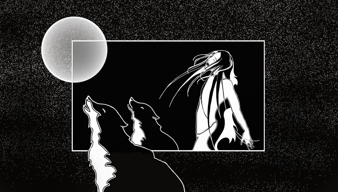 With Wolves by LodeinArt
