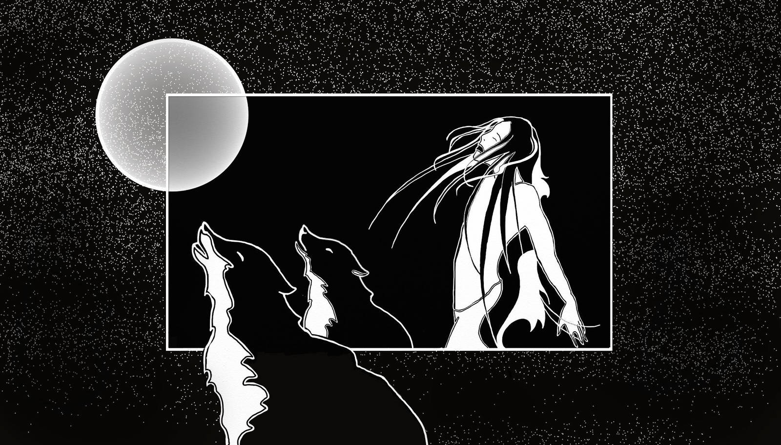 With Wolves by LodeinArt