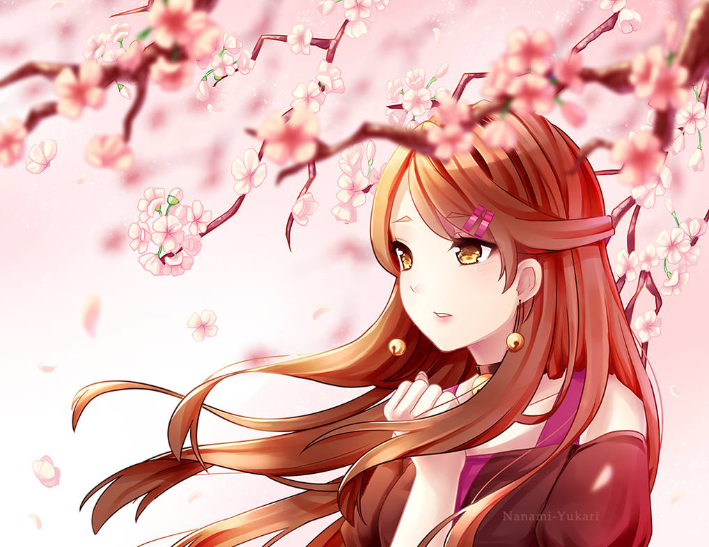 Waiting For You Under That Sakura Tree By Nanami Yukari On Deviantart