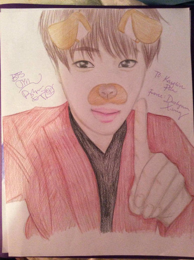 BTS Jin Kpop Fanart by DazlynnXiong001 on DeviantArt