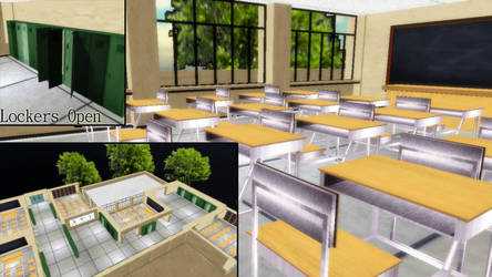 MMD Inside School Download by SachiShirakawa