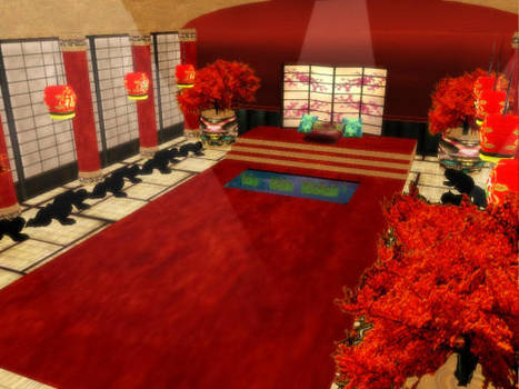 MMD Emperor Throne Room Stage DL by SachiShirakawa