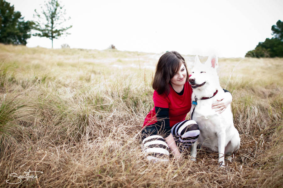 Just a girl and her dog, Bolt. by KayleeOliverCosplay