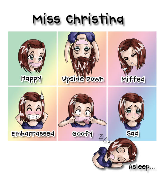 The Faces Of Miss Christina by Miss-Christina-VII