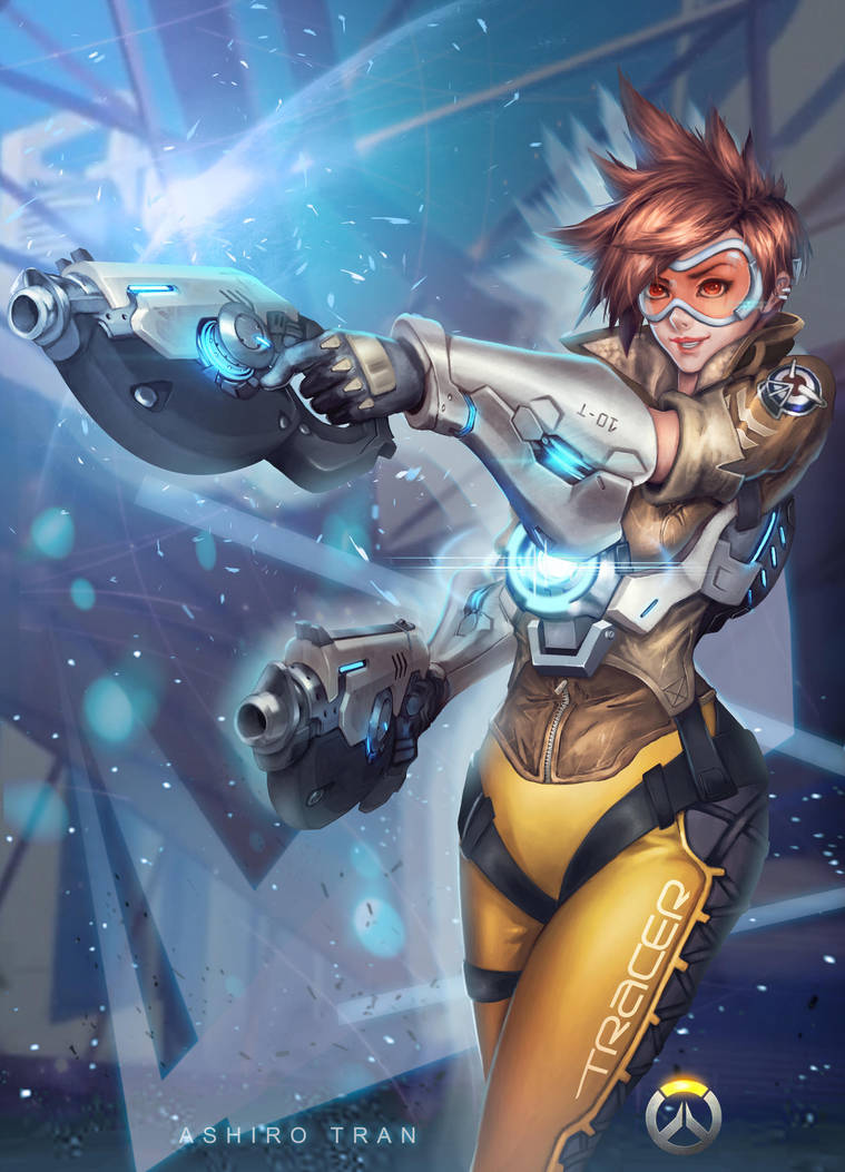 Fan art Tracer - Overwatch by AshiroK-on Fan art Tracer - Overwatch by AshiroK-on