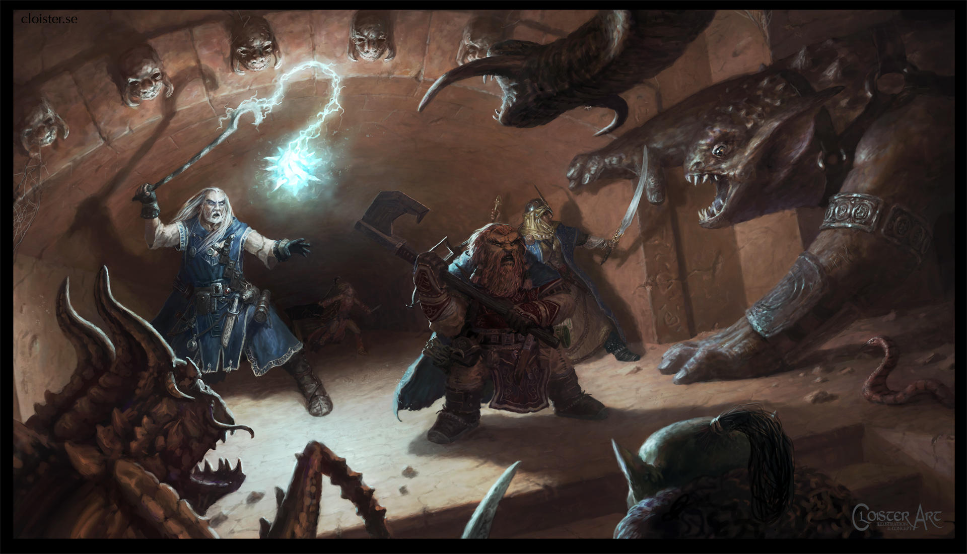 Pathfinder iconics in action (fan art) by Cloister
