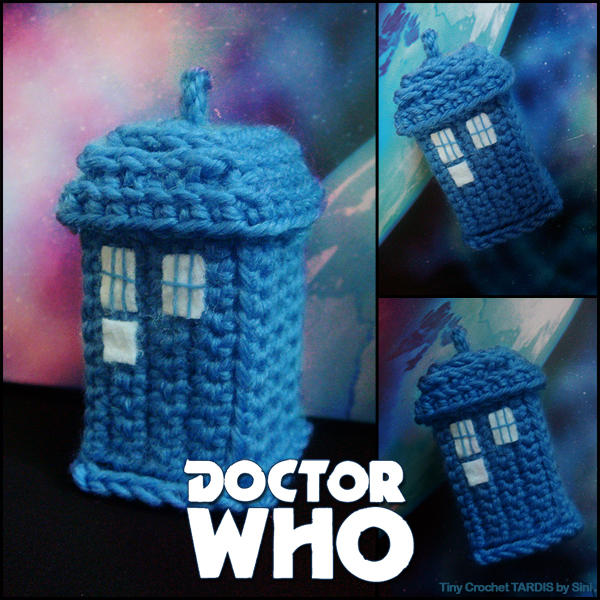 Tiny Crochet Tardis by siniart on DeviantArt