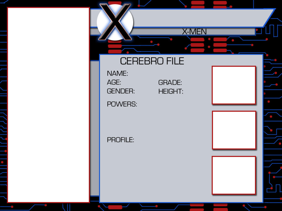 X-Men OC Template by BlazeRocket