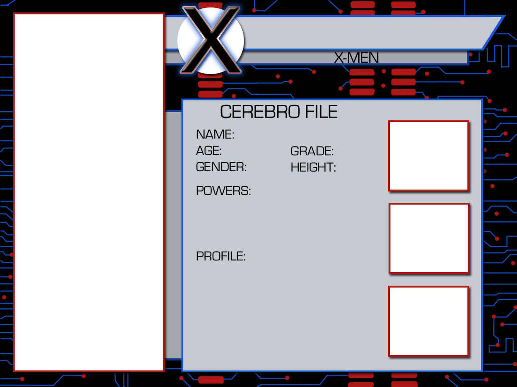 X-Men OC Template by BlazeRocket