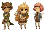 OC Chibis by Ekkoberry