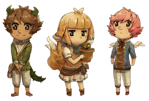 OC Chibis by Ekkoberry OC Chibis by Ekkoberry
