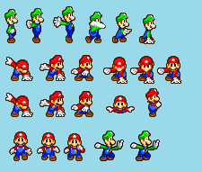 SMW Lange Mario and Luigi Sprite Sheet by MCI790 on DeviantArt