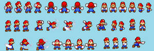 Full Vgdc Mario Vs Sonic Mario Sprite Sheet by MCI790 on DeviantArt