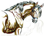 Paso Fino Linework by lantairvlea