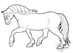 Haflinger Coloring Page by lantairvlea