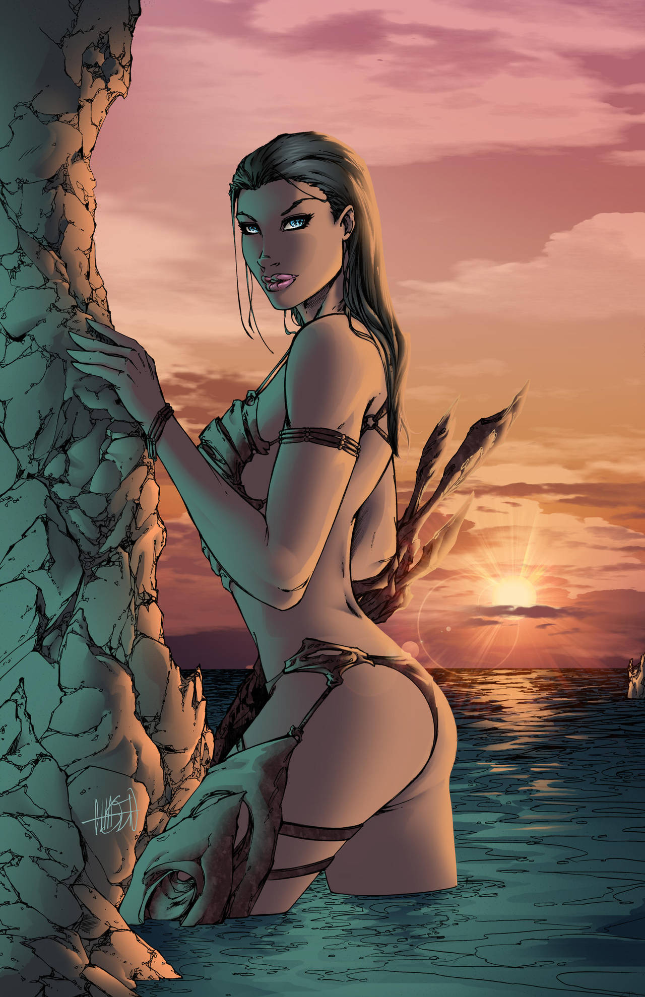 Sunset Aspen by particle9