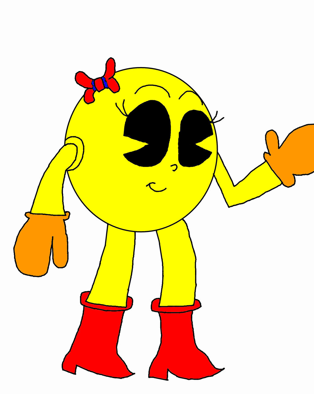 Classic!Ms. PacMan by 3dmarioworld on DeviantArt